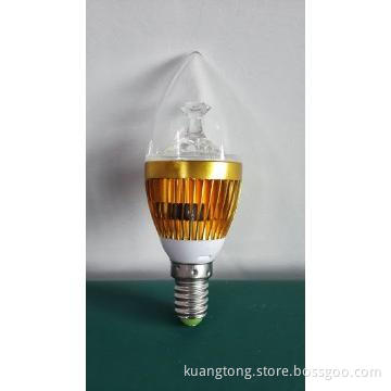 long life 3W span candle bulbs energy saving aluminum heat sink